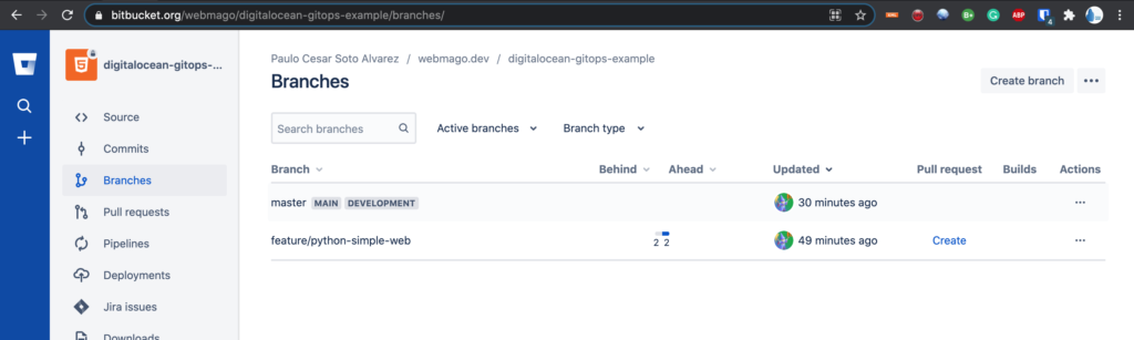 Branches Repositorio Git